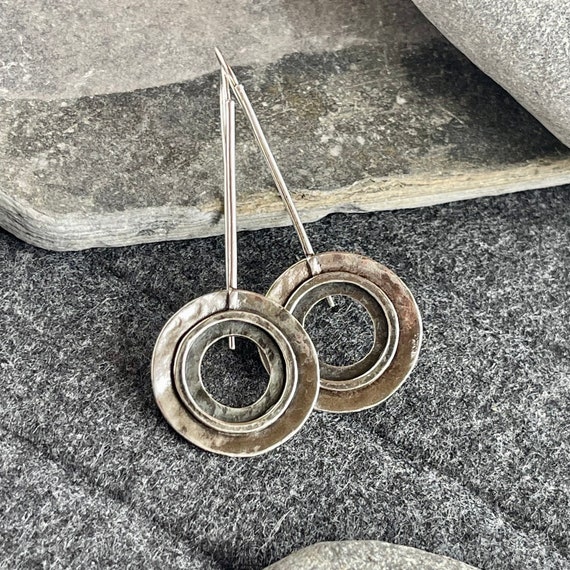 Vintage SILPADA Sterling Silver Long Rustic Open … - image 10