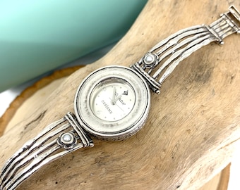 Silpada Silver Pearl Watch, Free Gift Box and Free Shipping