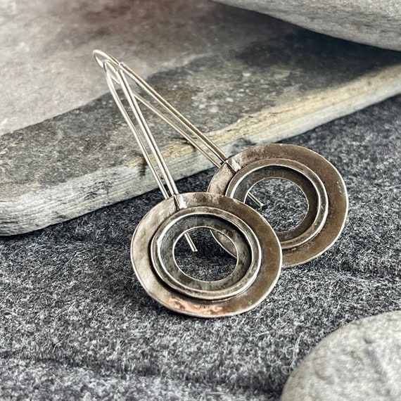 Vintage SILPADA Sterling Silver Long Rustic Open … - image 3