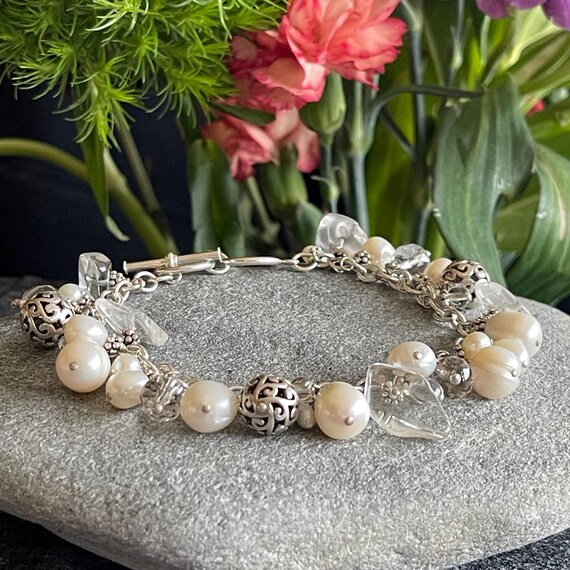 SILPADA Sterling Silver Cha Cha Pearl Bracelet, HTF Hostess Gift, Free Gift Wrap