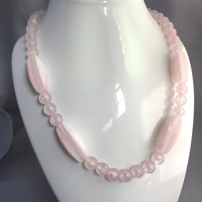 Mid Century Pastel Pink Necklace Set Free Shipping and Gift Etsy