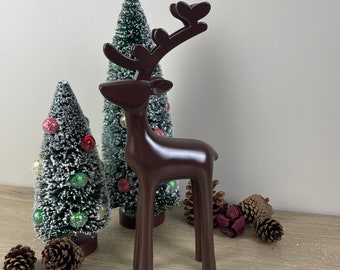Chocolate brown Reindeer, deer, rustic, woodland