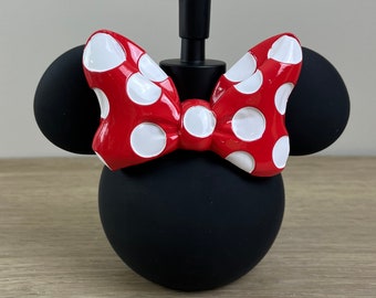 Minnie Mouse bathroom decor, hand soap, Disney