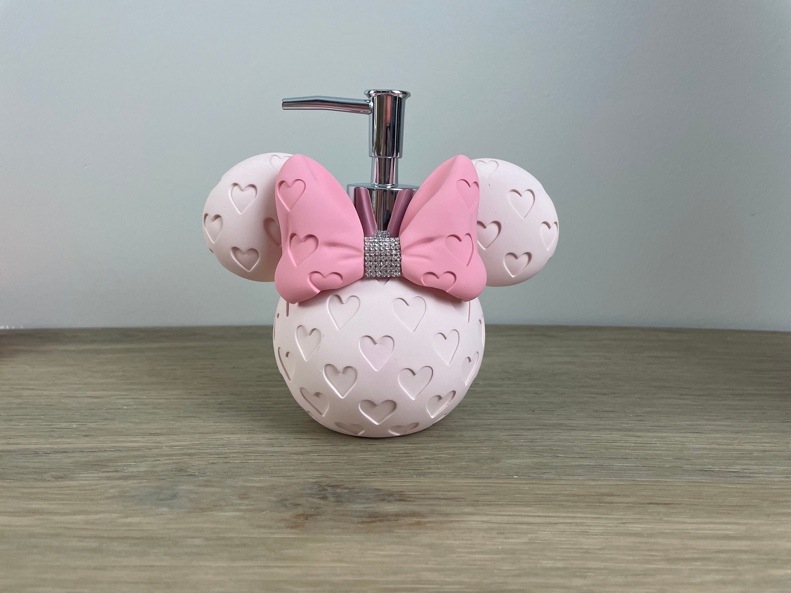 Pink Rhinestone Minnie Mouse Bathroom Decor Hand Soap - Etsy