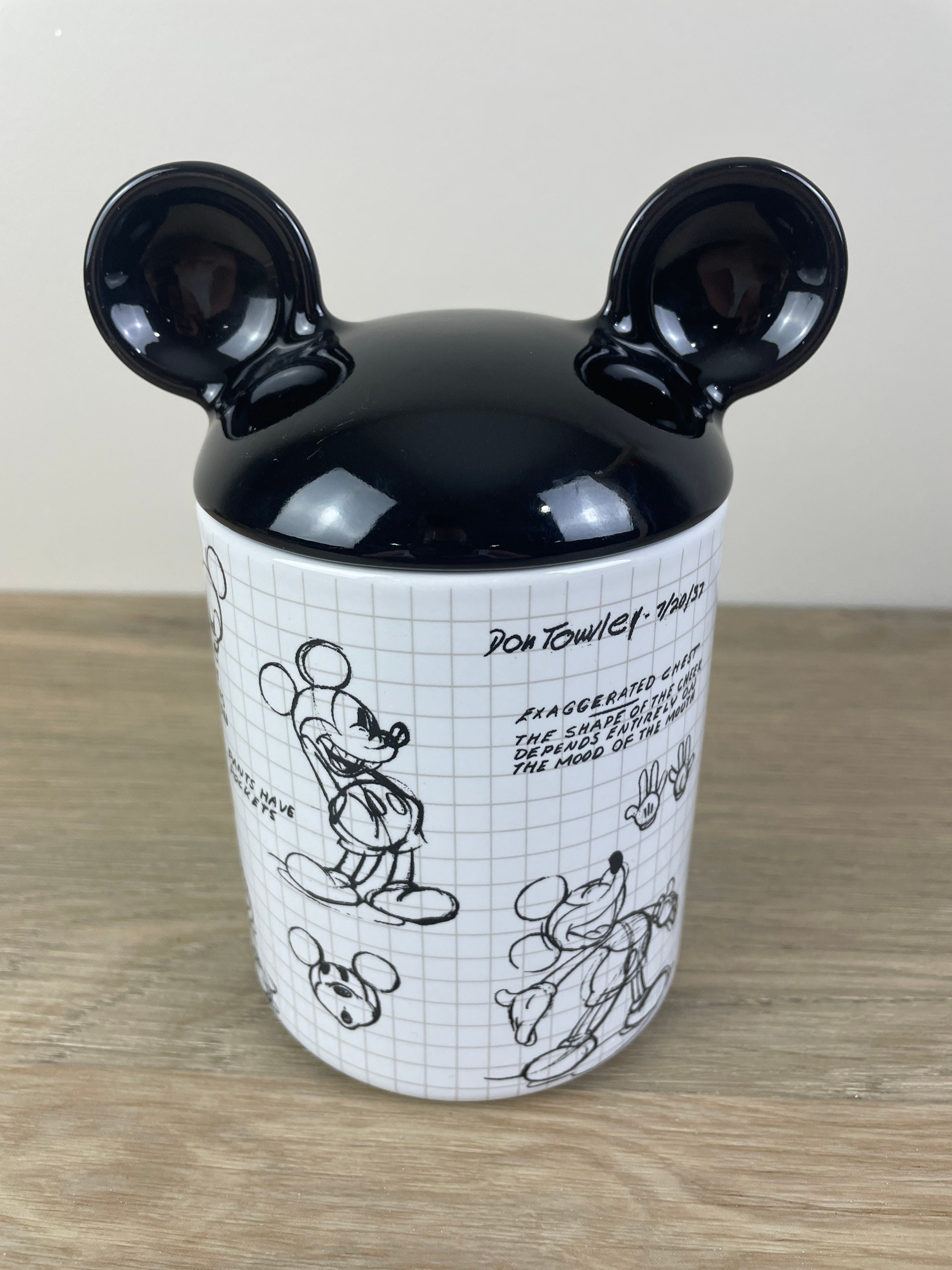 Mickey Mouse Cotton Ball/ Storage Container Bathroom Kitchen Etsy
