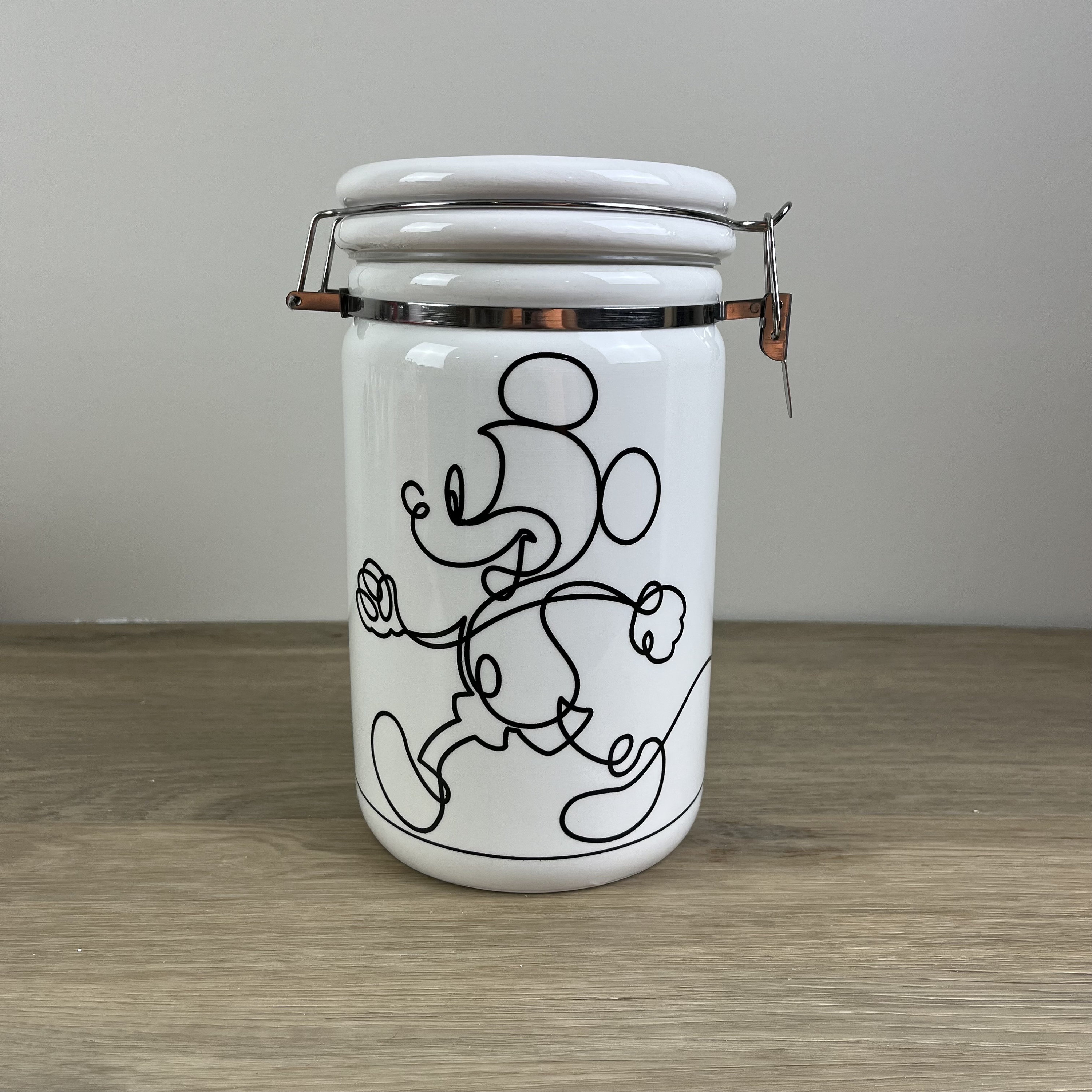 Set of 2 Disney Mickey Mouse Metal Kitchen Canisters 