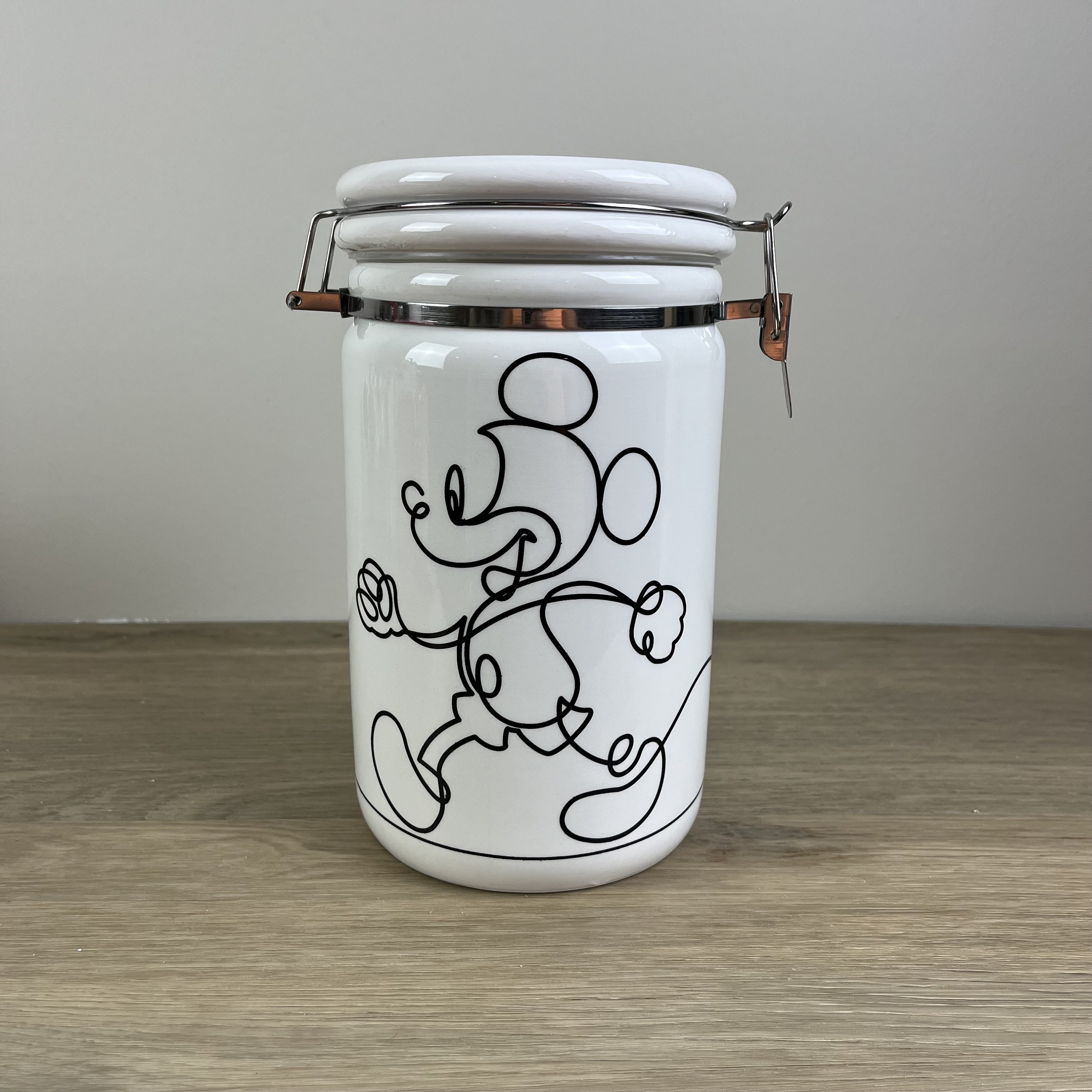 Mickey Mouse Hinged Ceramic Canister, Disney, Cookie Jar, storage  container, Vintage Inspired