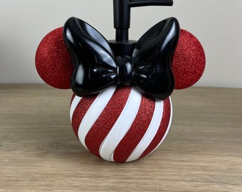 Holiday Minnie Mouse Soap dispenser, Lotion Pump