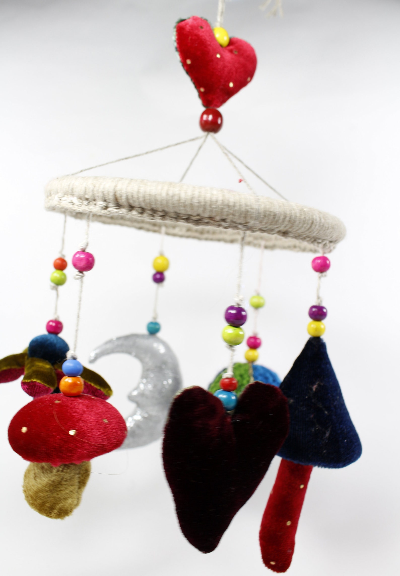 Baby mobile handmade sewed knitted Etsy Polska