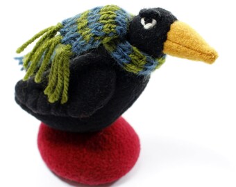 stuffed blackbird