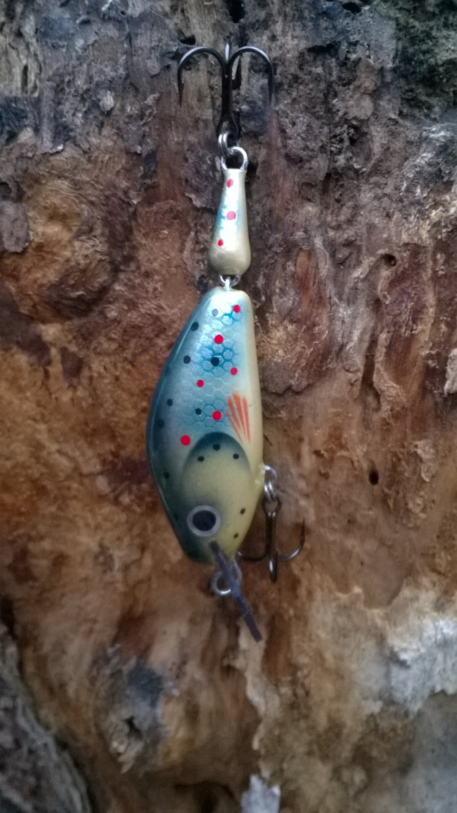 Custom Fishing Lure Brown Trout 4.5cm 2 Inches Etsy
