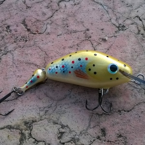 Handmade Fishing Lure, Crankbait Jointed Lure, Painted Wood Lure Arthrum 4 image 1