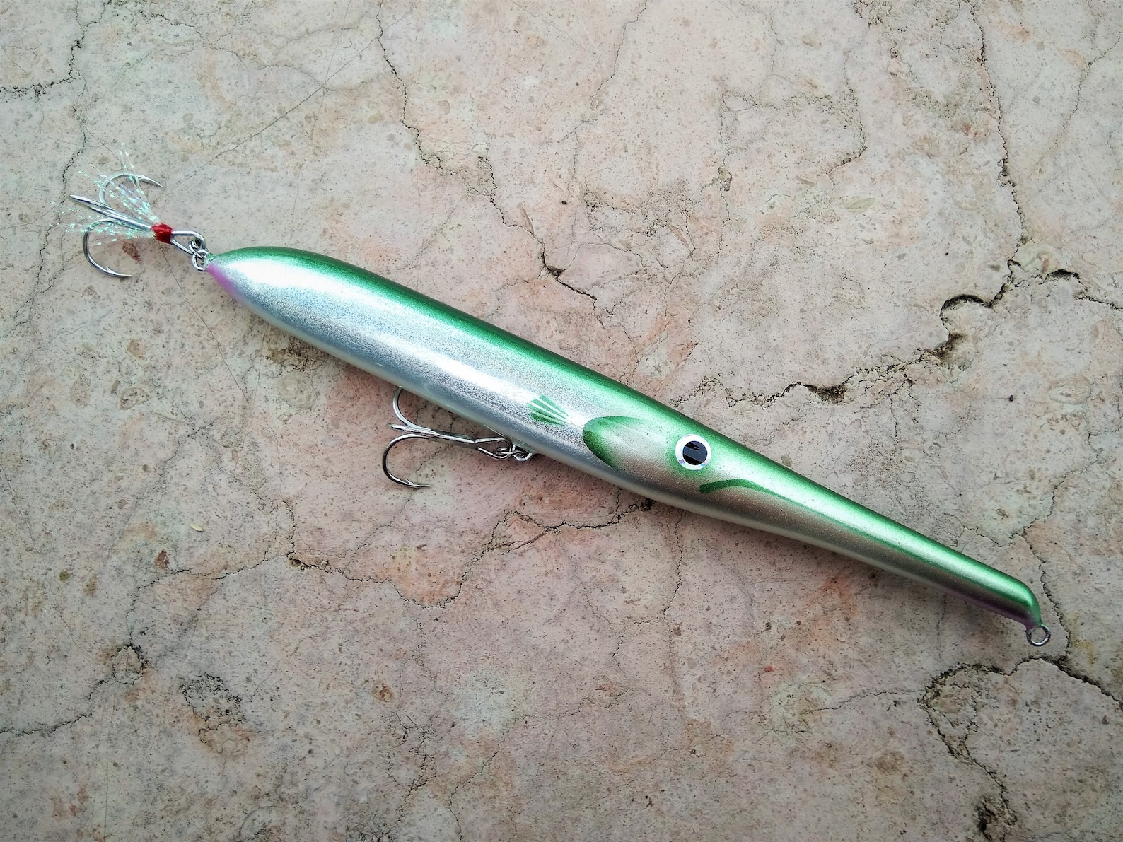 Spasm needlefish saltwater fishing lure green 15cm/6inc Etsy