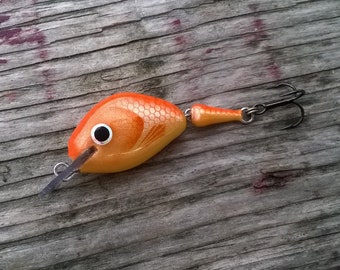 Micro Jointed Ultra Light Orange Fishing Lure 35mm