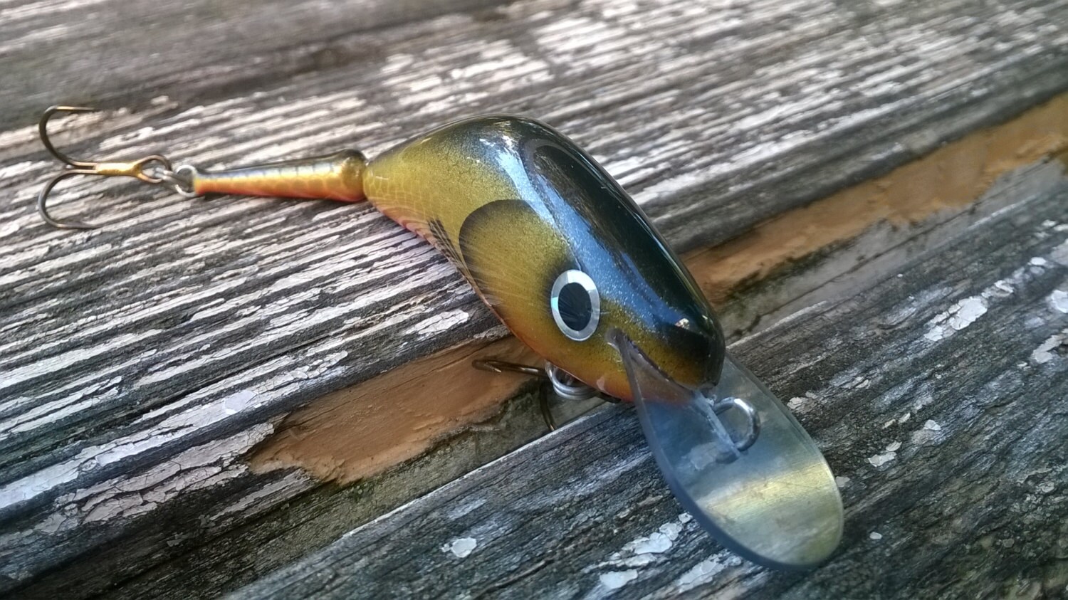Leurre de pêche articulé long « rouge et blanc » en bois, boîte à appâts de 4,5 pouces - France