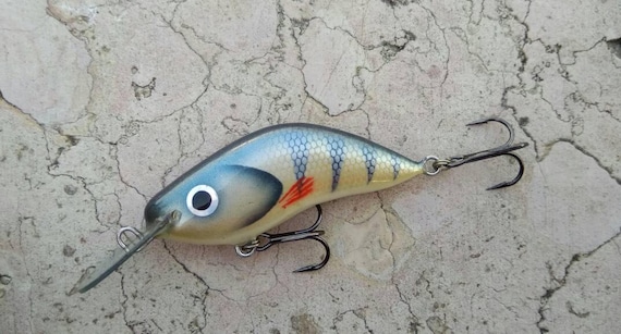 Perch Fishing Lure Handmade Custom Painted -  UK