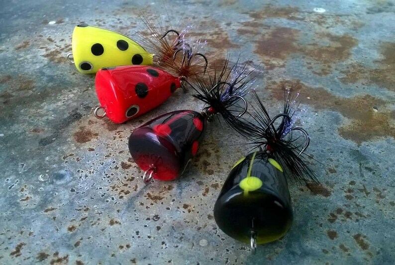 Micro Popper Lure / Wooden Handmade Custom Lure Etsy