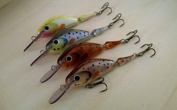 Handmade Wooden Custom Fishing Brown Trout Lure 7cm/2.75 Inch 