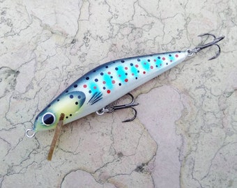 Blue Trout Fishing Lure Restless7 75mm