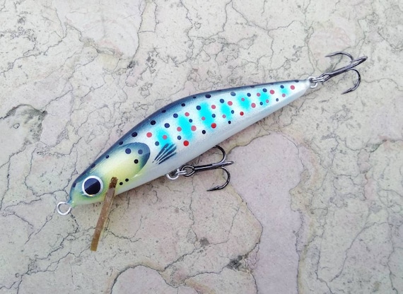 Blue Trout Fishing Lure Restless7 75mm 