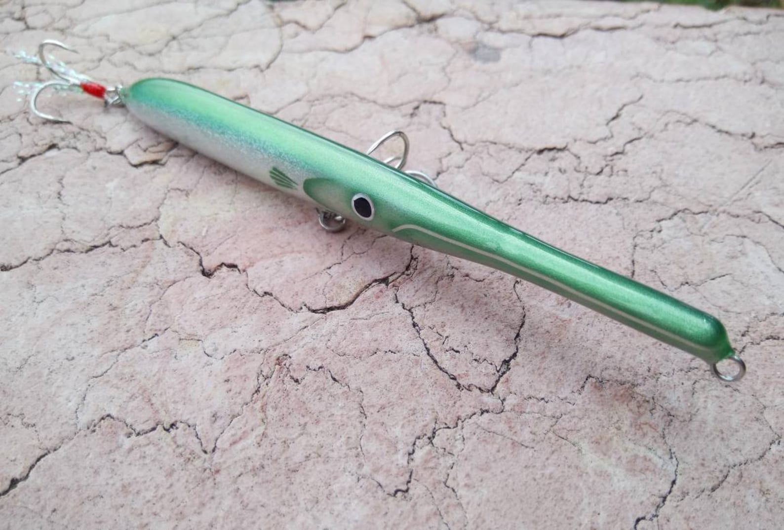 Saltwater Handmade Wooden Spasm Needlefish Fishing Lure 10cm Etsy