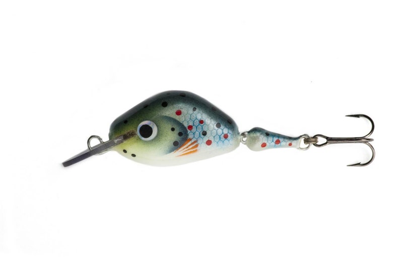 Micro Jointed Brown Trout Lure Etsy