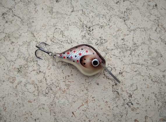 Micro Brown Trout Ultra Light Wooden Crankbait 