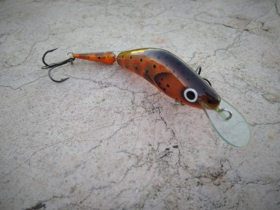 Leurre De Pêche Articulé Fait Main – Orange 7cm – Spasm Arthrum 7 – Pour Brochet, Perche, Truite