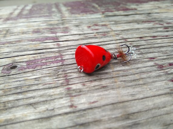 Nano Popper Ultra Light Fishing Lure Red Black Ladybug 