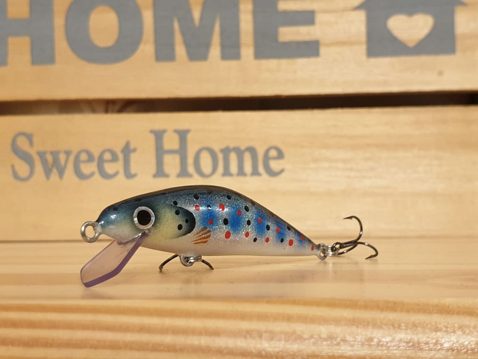 Shalow Runner Handmade Lure Gray Trout 5.5cm (2inch