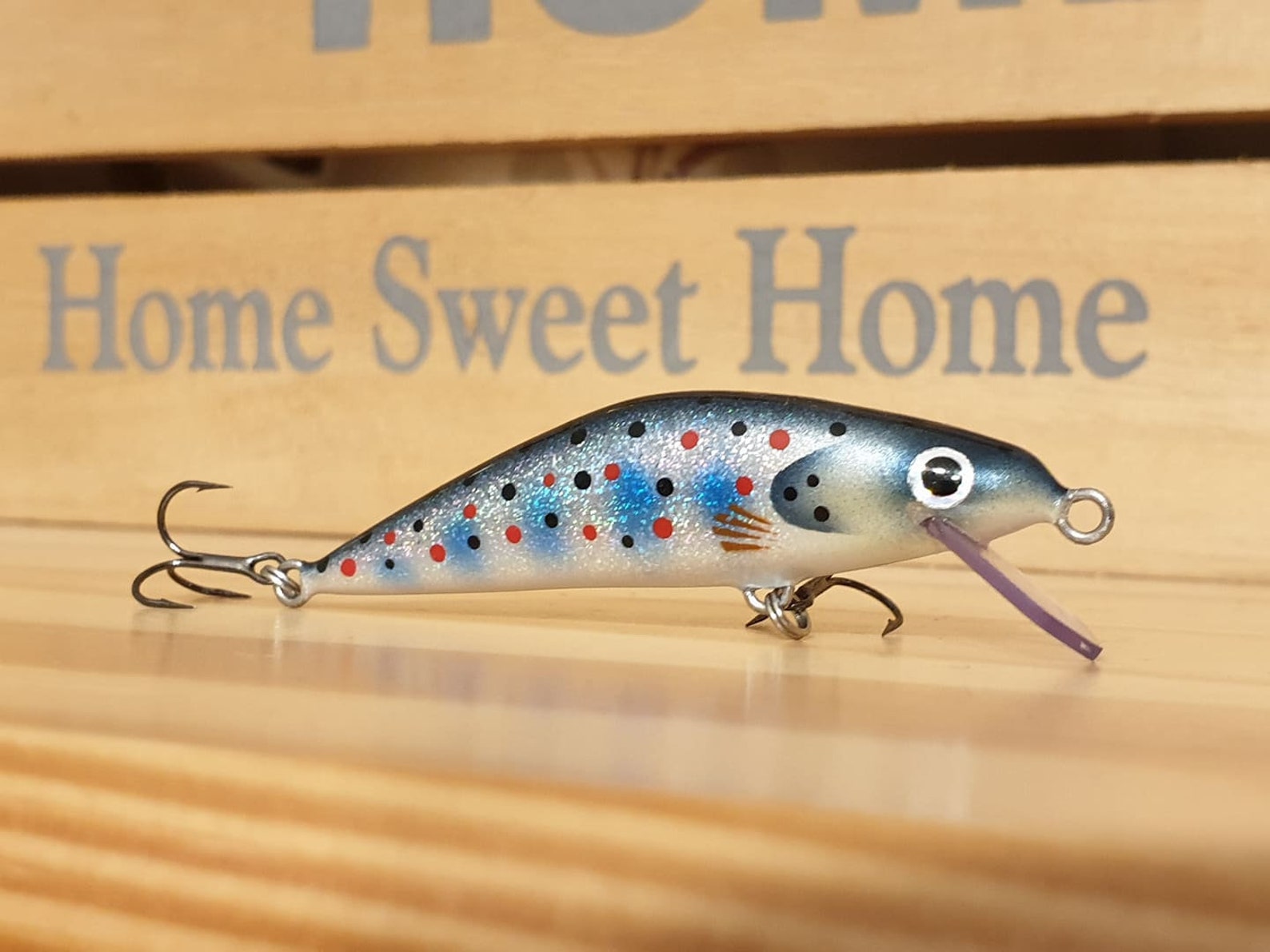 Shalow Runner Handmade Lure Gray Trout 5.5cm (2inch