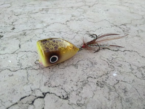 Mini Popper Light Fishing Lure Brown Gold -  Hong Kong