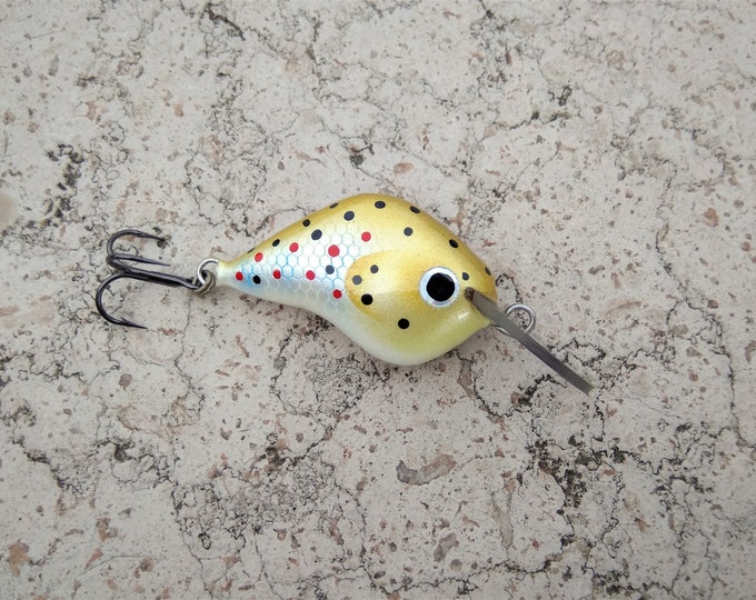 Trout Crankbait Micro Custom Painted Lure Etsy