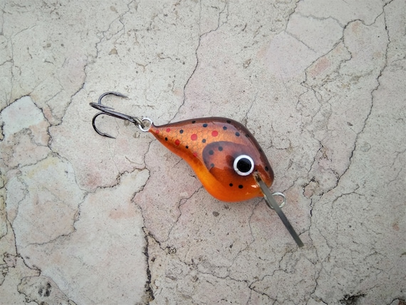 Buy Micro Crankbait Ultralight Fishing Lure Dark Brown Trout 28mm