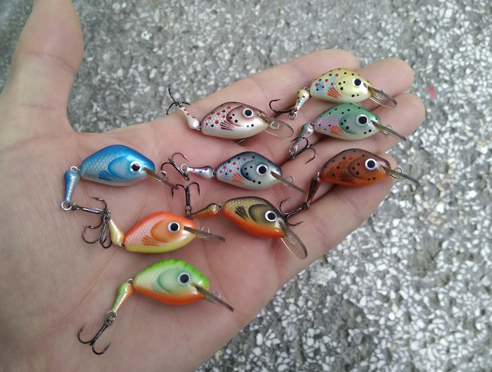 Golden Trout Lure / Micro Jointed Lure / Ultra Light Lure / Etsy