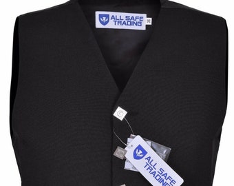 Scottish 5 Buttons Formal Argyle Vest - Black Waistcoat,Handmade Kilt Waistcoat, Wedding Vest,Kilt Vest, Gift For Him,Scottish Gifts