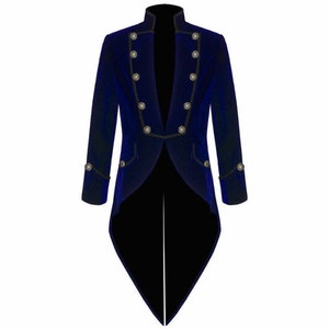 Men's Velvet VLADIMIR TUXEDO Jacket Tail coat Goth Steampunk Victorian, Aristocrat Regency Jacket, Vintage Fashion, Festival Dress, Gothic