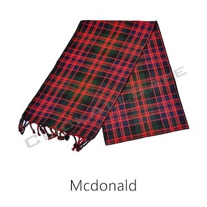 Scottish Ladies Tartan Sash Plaid, Kilt Saash Plaid, Made of Acrylic wool with Fringes, Ladies Sash, Plaid Free Shipping