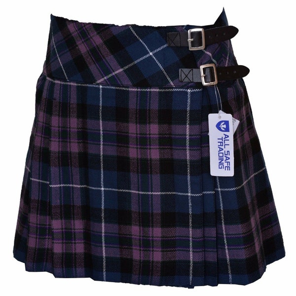 Ladies Tartan Pleated Kilt Skirt,Pride of Scotland ,Scottish Kilt For Women,Girls Skirt,Handmade Ladies Knee Length Skirt,16" Drop Length