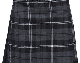 Men's Granite Tartan Kilt, Scottish Highland Wedding, 8 Yard