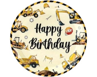 Construction Birthday Party Supplies: Serves 8