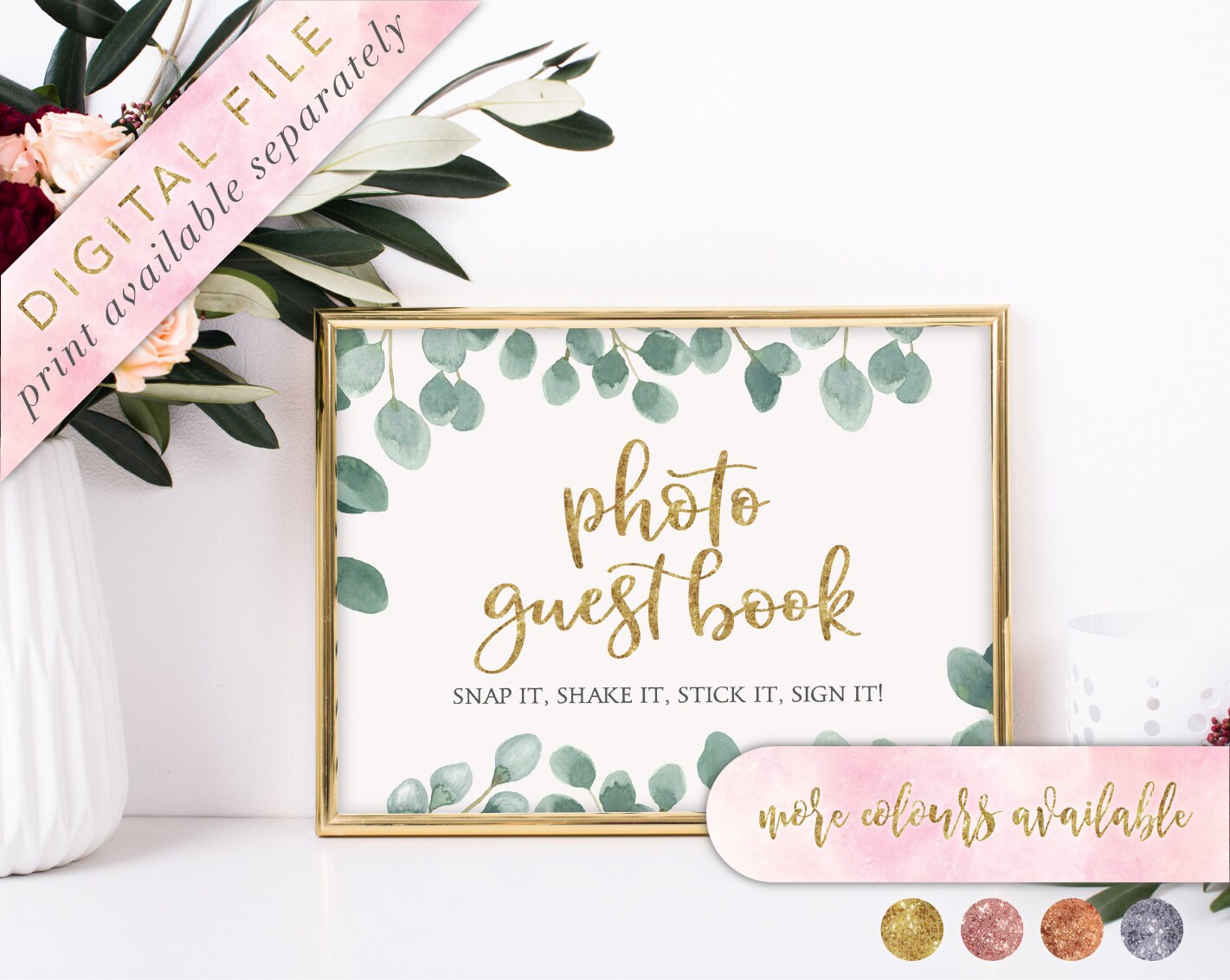 Guest Book Sign Photo Guestbook Photo Guest Book Printable Etsy