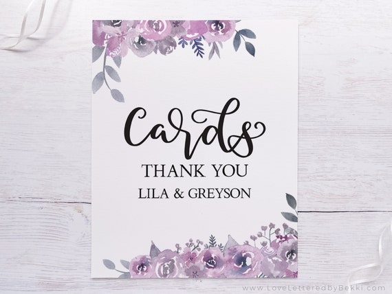 Cards sign Printable Cards and Gifts Sign Card Box Sign | Etsy