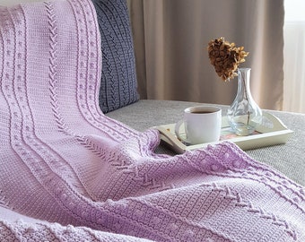 Crochet blanket pattern The Samuel, Crochet throw row by row,  Easy crochet afghan, Home decor, Bedspread pattern, Crochet bed cover