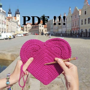 Crochet Heart Pattern: Valentine&#39;s Day Coaster (PDF Pattern)