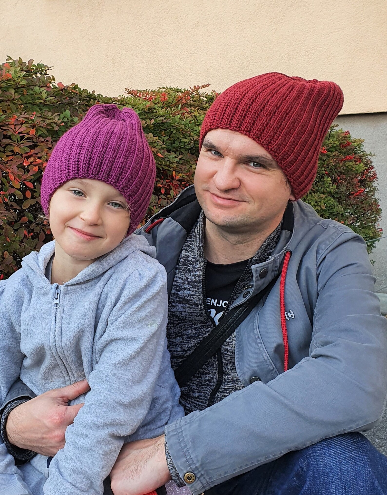 Set of 5 Crochet Ribbed Beanie Hat Patterns: Slouchy Style (PDF Pattern ...