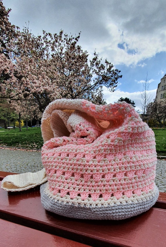 Crochet Shoulder Bag Pattern Magnolia Boho Handbag Row by Row