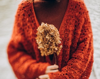PDF Charts Only:  Kofuku kimono cardigan pattern, Easy crochet sweater, Robe XS-XXL