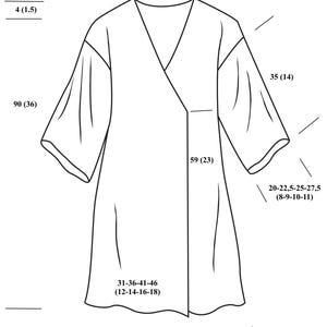 Crochet Kimono Cardigan Pattern: Kofuku, Easy Plus Size Robe (PDF Pattern S-XXXL) image 2
