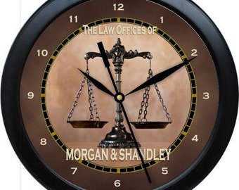office wall clock large law office 10 wall clock etsy office wall clock large law office 10 wall clock etsy